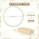 thumbnail image 2 of 5 Piezas de Tiras de Centro de Mesa de Anillo Floral de Metal de 8 Pulgadas 5 Soportes de Madera para Decoración de Mesa DIY para Colgar en la Pared, 2 of 7