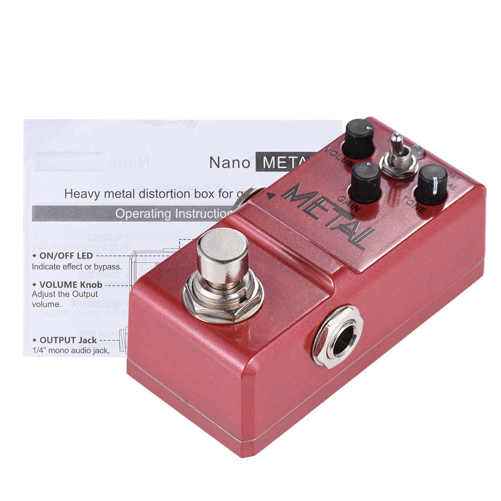 PEPISKY Nano Series Guitar Effect Pedal Heavy Metal Distortion True Bypass Aluminum Alloy Body