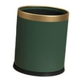 thumbnail image 1 of Cubo de basura con tapa abierta, rústico, portátil, multiusos, práctico para cocina De color verde oscuro, 1 of 9