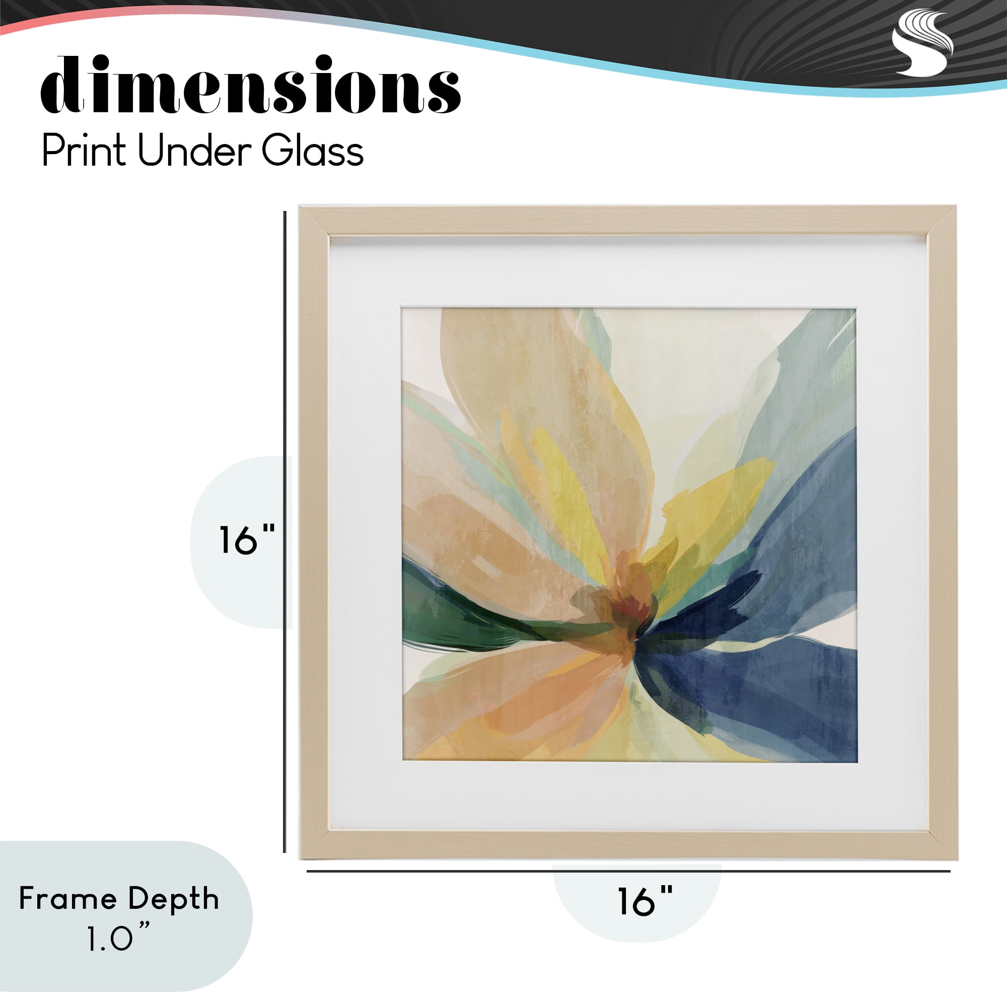 Stupell Industries Soft Harmonious Petals Birch Framed Print Under Glass, design by Irena Orlov