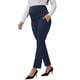 thumbnail image 4 of Pantalones de maternidad INSPIRE CHIC para mujeres para trabajar, de cintura alta sobre el vientre, pantalones de oficina de negocios para el embarazo con bolsillos 2XL azul, 4 of 6