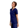 thumbnail image 4 of Landau Essentials Relaxed Fit 4-Pocket V-Neck Scrub Top for Women 8219, 4 of 6