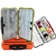 thumbnail image 3 of Caja de herramientas de pesca impermeable, organizador portátil de aparejos, caja de accesorios para cebos, verde militar mediano, 3 of 5