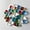 100pcs, variant on Sea Glass Beads/Beach Glass Beads for Jewelry Making (Big Size / 10-18 mm, Multicolored Rainbow Mix, Not Drilled) (100pcs)