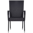 thumbnail image 2 of vidaXL 5 Piece Outdoor Dining Set Black, 2 of 5