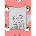 thumbnail image 3 of I Woof You Doggy Couple  Sweatshirt Women -Image by Shutterstock, Female XX-Large, 3 of 4