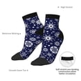 thumbnail image 6 of Fuzoiu Snowflakes2 Print Adult Socks, Crew Moisture-wicking Socks, Unisex Cushion Crew Socks,Casual Sports Ankle Socks, 6 of 7
