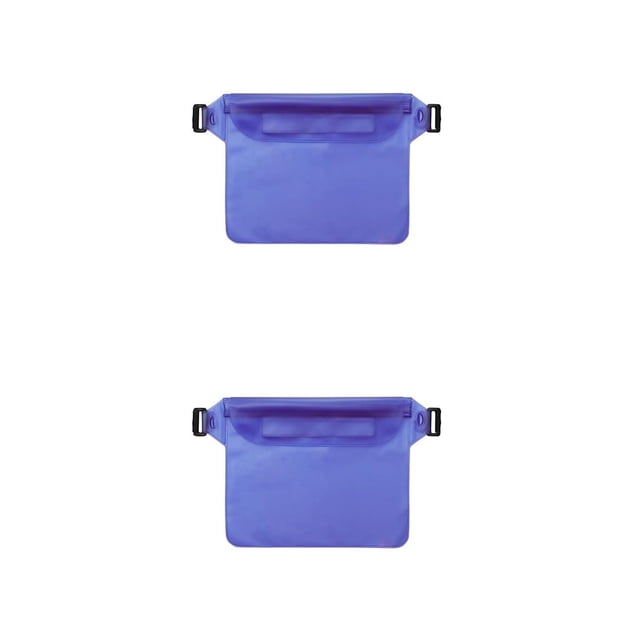 crativent Waistbag PVC Waterproof Underwater Waist Pack Portable Sports Swimming Mobile Sports Swimming Mobile Phone Bag Blue 2Set
