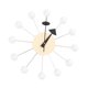 thumbnail image 5 of Reloj de pared de bola de madera, reloj de pared decorativo, silencioso, sin tictac, minimalista, colgante bola blanca, 5 of 9