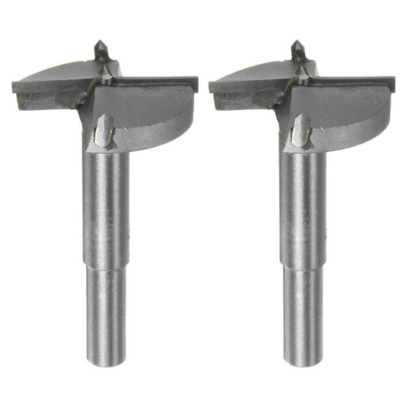 Unique Bargains 2 Pieces Forstner Drill Bits 45mm (1-3/4') Tungsten Carbide Wood Hinge Drill Bit Woodworking