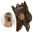 thumbnail image 2 of Internet Celebrity Taking Photo Ponytail Hair Claw with Cartoon Cats Shape Hair Catch for Woman Teens Braids Ponytail Coffee color, 2 of 4
