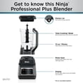thumbnail image 3 of Licuadora Ninja Professional Plus 1400 V 3 funciones con Auto IQ Jarra de 72 onzas BN701, 3 of 8