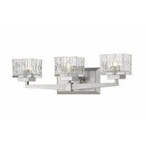 3 Light Vanity Light Fixture in Metropolitan Style 22 inches Wide By 6.5 inches High-Brushed Nickel Finish Bailey Street Home 372-Bel-2959006