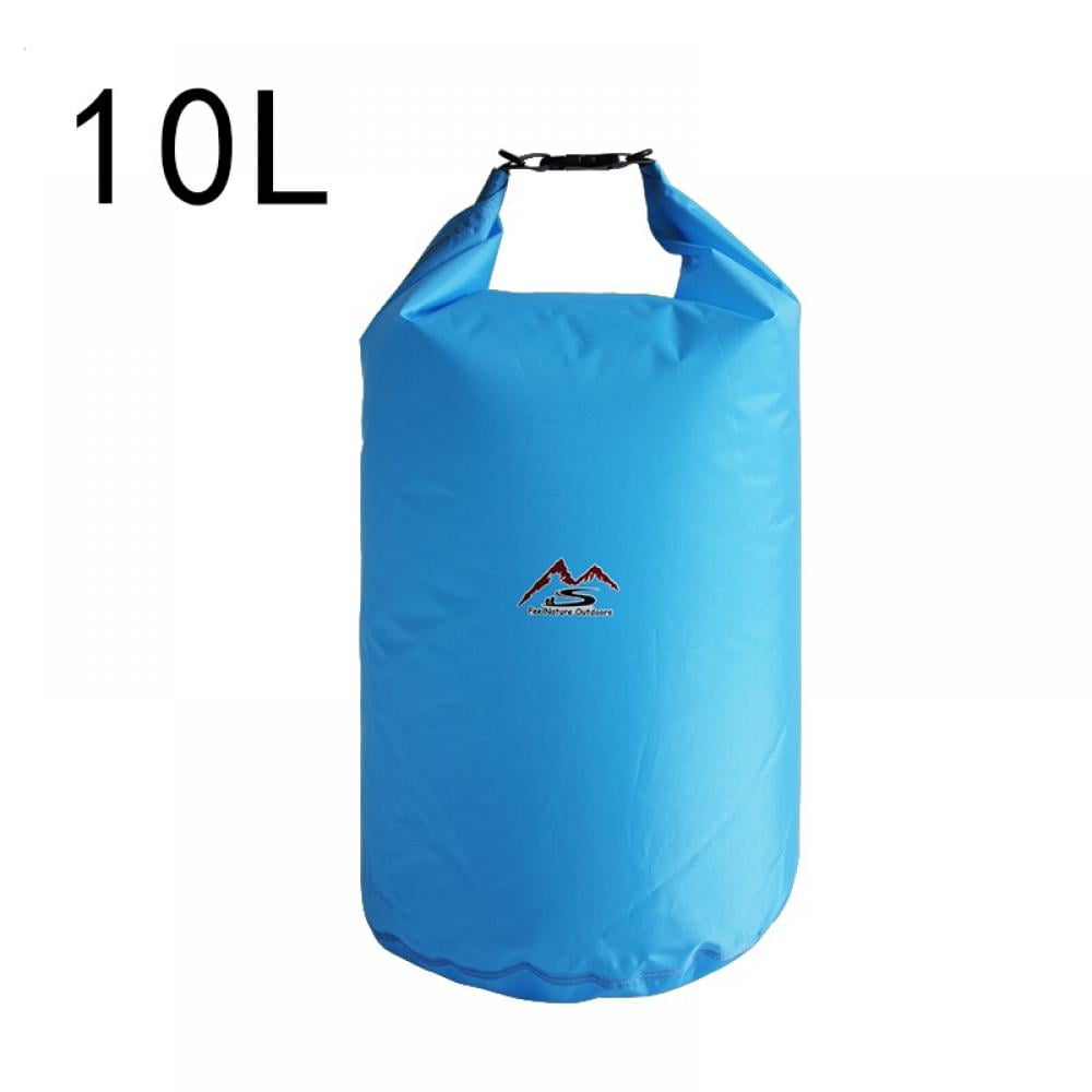 Waterproof OUTDOOR GEAR HEAVY DUTY Boating Kayaking Camping Dry Bag 10 liter blu 