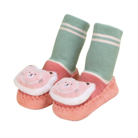 

yinguo children toddler shoes autumn and winter boys and girls cute and comfortable floor sports shoes and socks flat non slip warm a 13