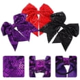 thumbnail image 2 of WORGEOUS 3 unids Halloween Halloween Bow Glitter Pein Bows Soporte de cola de lentejuelas para mujeres niñas, 2 of 9