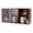 Walnut, 80cm, variant on ToppiJoy Small Pantry Cabinet, Wall Sideboard with Glass Doors, Cupboard Food Pantry Cabinet for Kitchen, Living Room (Log Color, 80cm)