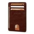 thumbnail image 1 of Cartera RUNBOX Delgado Minimalista de Cuero con Bloqueo RFID, 1 of 6
