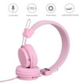 thumbnail image 7 of Kids Headphones, Wired Earphone for Boys Girls, 3.5mm Foldable Headset Suitable for Smartphones, Tablets, Pink, 7 of 7