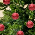 thumbnail image 6 of RBCKVXZ Vintage Christmas Balls Ornaments, 2.36"/60mm 6 PCS Christmas Tree Balls Pandent Shatterproof Christmas Decorations for Xmas Tree Holiday Party Wreath Home Decor, 6 of 6