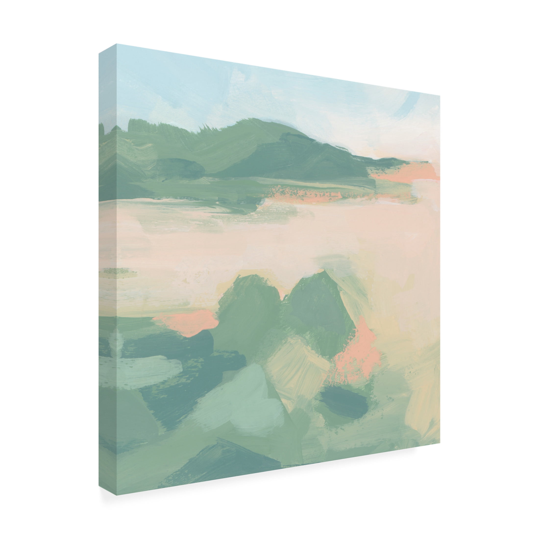 Canvas Wall Art - June Erica Vess 'Sandbar Cameo IV' Wall Art for Living Room, Bedroom, or Office Décor by Trademark Fine Art - 24 x 24 Inches