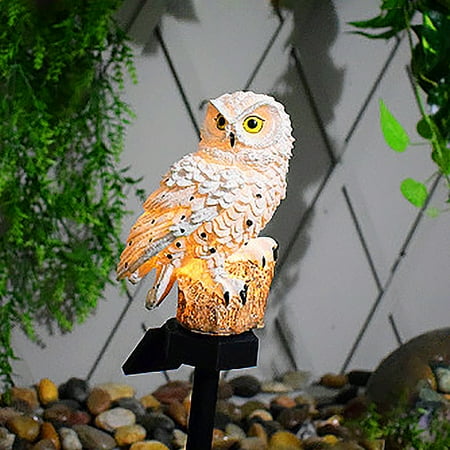 

aoksee Garden Light Solar Owl Lamp Simulation Sculpture Outdoor Autumn Garden Art Garden Decoration summer clearance gifts for home decor