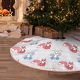 thumbnail image 5 of Rateoe Red Squirrel And Blue Rabbit Pattern Christmas Tree Skirt with Ties , Christmas Tree Decorations, Farmhouse Christmas Decor Xmas Holiday Decorations-36", 5 of 6