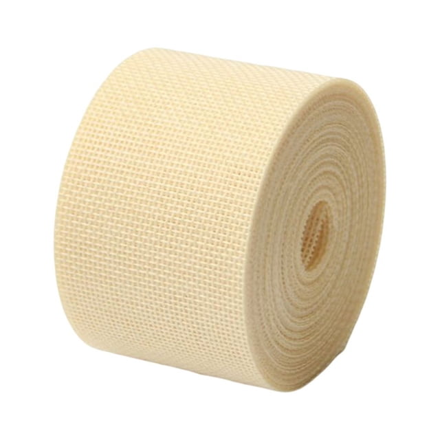 Injueey Rollos de cinta de arpillera de 5CM, rollo tejido portátil de , Flexible, de moda, apretado, cosido, decoraciones de fiesta para el Kits de decoración para fiestas Blanco lechoso