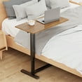 thumbnail image 3 of Wisfor Height Adjustable Overbed Table Bedside C Table w/ Wheels Home Hospital Use,Gas-lift, 3 of 13