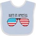 thumbnail image 3 of Inktastic Born in America Boys or Girls Baby Bib, 3 of 4
