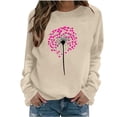 thumbnail image 2 of AGWOLF Valentines Shirts for Women Long Sleeve Dandelion Graphic Tees Tops Casual Crew Neck Pullover Funny Print Holiday Tshirts Valentines Day Gifts for Women, 2 of 4