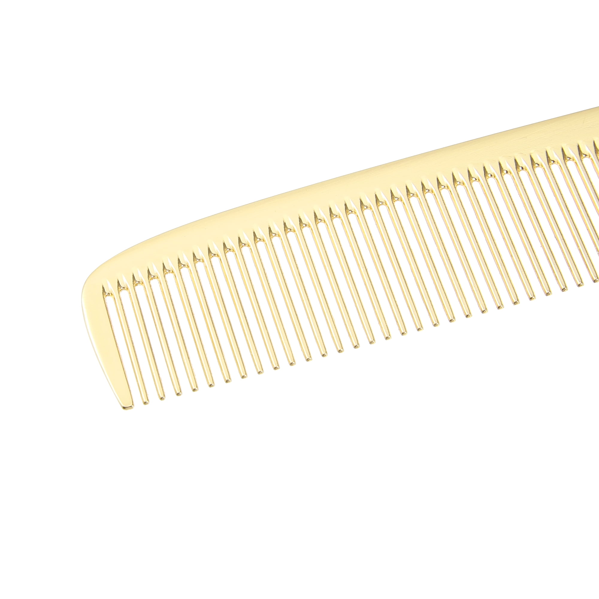 Unique Bargains 1 Pc Hair Comb All Purpose Detangling Comb Stainless Steel Gold Tone