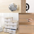 thumbnail image 4 of Cerraduras de leva de seguridad Reemplazos de cerradura de buzón Cerradura de gabinete de leva cromada de aleación de zinc con llaves - para casillero, cajón, armario, caja de herramientas,, 4 of 5