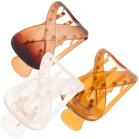 unbranded 3pcs French Flat Hair Clips Flat Claw Hair Clips Hair Clamps Women Hair Barrettes