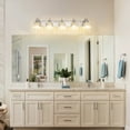 thumbnail image 6 of Modern Crystal Bathroom Light Fixtures-Chrome Vanity Lights Crystal Splicing with Metal Support,Bathroom Lighting Fixtures Over Mirror Vanity Lighting Fixtures for Bedroom Living Room, 6 of 7