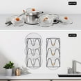 thumbnail image 2 of Organizador de tapas de ollas para montaje en pared, soporte de tapa de olla adhesivo de diseño elegante para almacenamiento de cocina, organizador de tapa de olla ajustable de hierro resistente de, 2 of 8