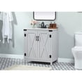 thumbnail image 2 of Elegant Decor Grant 30" Aluminum MDF Single Bathroom Vanity in Gray, 2 of 8