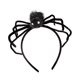 thumbnail image 2 of Diadema de Halloween, disfraz, tocado, tocado, diadema de cosplay, diadema, diadema Araña negra, 2 of 9