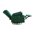 thumbnail image 6 of Second Story Home Alice Upholstered Wingback Swivel Tufted Recliner- Emerald, 6 of 8