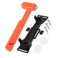 thumbnail image 1 of Unique Bargains 1 Pc Universal Car Safety Hammer Glass Breaker Urgent Escape Tool Black Red Carbon Steel PP, 1 of 6