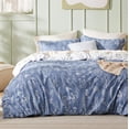 thumbnail image 1 of Cover King Size - Reversible Infinity Blue Duvet Cover Set with Zipper Closure,, 1 of 7