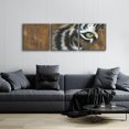 thumbnail image 3 of Epic Art 'Searching for the Man Cub' by Britt Hallowell, Acrylic Glass Wall Art, 3 Piece Set, 72" x 24", 3 of 8