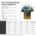 thumbnail image 6 of Lsque Green Tractor Field pattern Hawaiian Shirt for Men, Unisex Summer Beach Casual Short Sleeve Button Down Shirts-3X-Large, 6 of 9