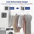 thumbnail image 5 of Retractable Clothesline ,14Ft Heavy Duty Clothes Drying Laundry Line, Wall Mounted Clothesline Gray, 5 of 5