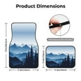 thumbnail image 7 of KAKALAD Mountain Landscape Morning In The Mountains Blue Car Floor Mats 4PC Set Carpet Protection, Universal Fit for Car SUV VA & Truck, Vehicle Front & Rear, 7 of 7