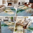 thumbnail image 5 of 6x9 Area Rugs for Living Room, Spring Flowers Non Slip Area Rugs for Kitchen Bedroom Entryway, Modern Farmhouse Oil Painting Floral Washable Carpet Runner Rug Floor Mats for Bedroom Home Decor, 5 of 8