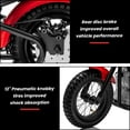 thumbnail image 7 of NEWWARE 36V Electric Dirt Bike, 350W Kids Ride on Dirt Bike with Twist Grip Throttle, Hand-Operated Dual Brakes, Key Start, Battery Display, Max Speed 15.5mph, Electric Motorcycle for Age 8+, Red, 7 of 7