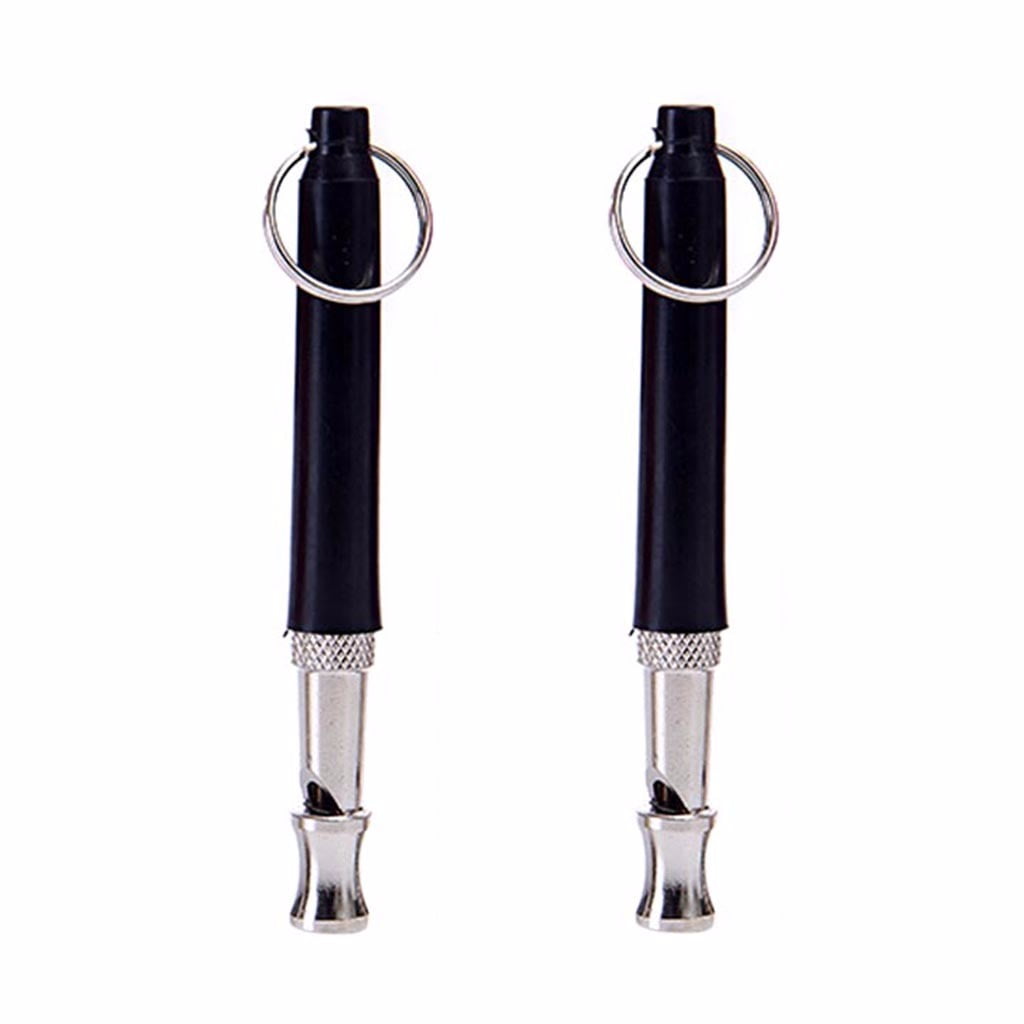 2 pcs Professional Dog Whistle to Stop Barking Training Anti Loss Tool 