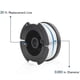 thumbnail image 2 of 6-Pack Coil With 2 Covers To Replace The Black Decker Grass Cutter Replacement Coil Weed-Eater Cap Autofeed Trimmer String Af-100., 2 of 5