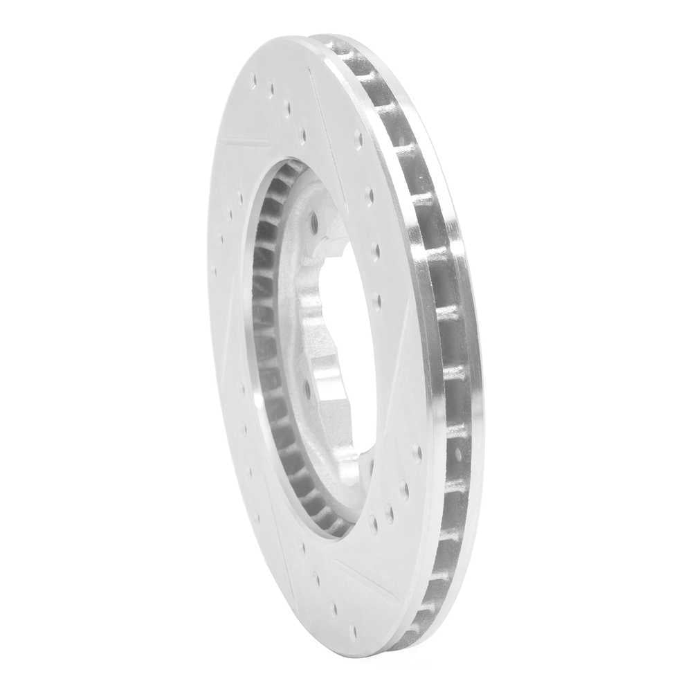 Dynamic Friction Company 631-59017L DFC Brake Rotor - Drilled And Slotted - Silver